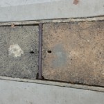 A old, large pit that might contain asbestos