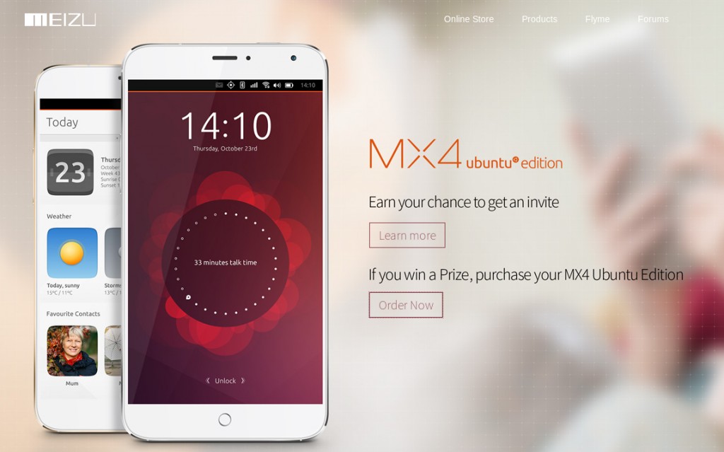 The new Meizu Ubuntu-powered smartphone